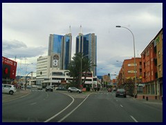 Murcia new part 02 - modern buildings surround the old parts of Murcia.